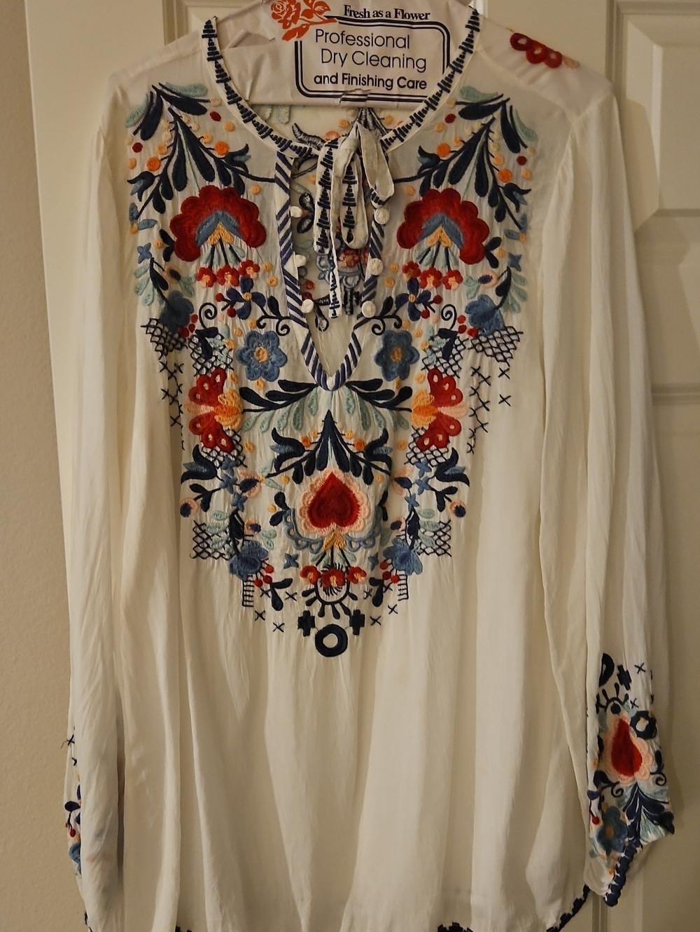 JOHNNY WAS SHEER TUNIC